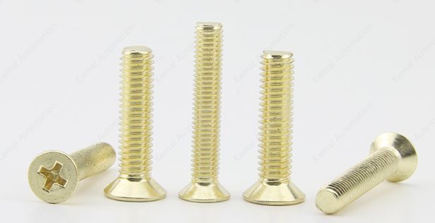 Golden Flat Head Screws M3*15