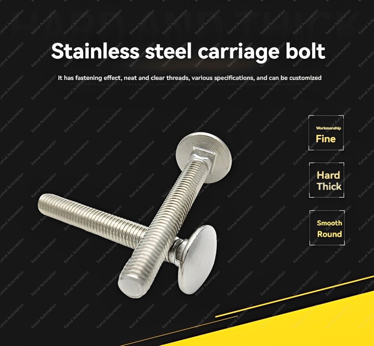Big head carriage bolt  M10*110